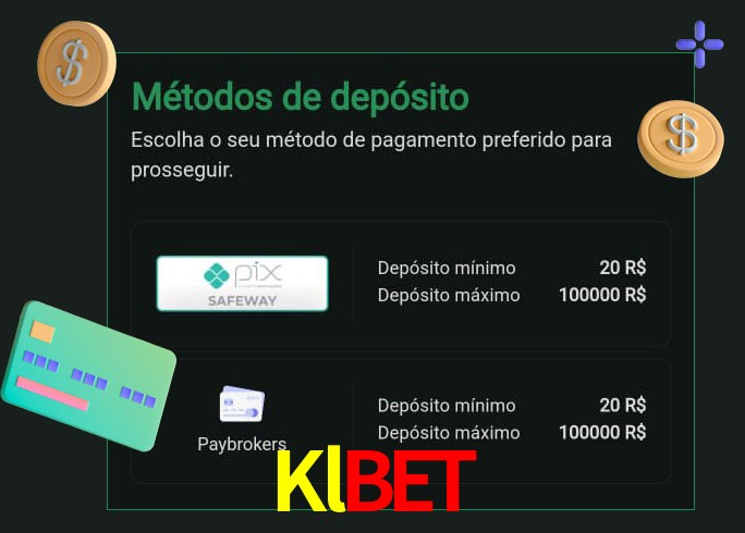 O cassino Klbet oferece uma grande variedade de métodos de pagamento